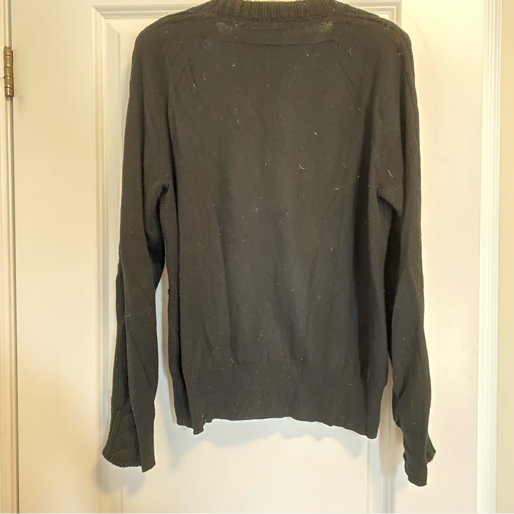 Burberry Cashmere Sweater Men Size M Black - Picture 3 of 9